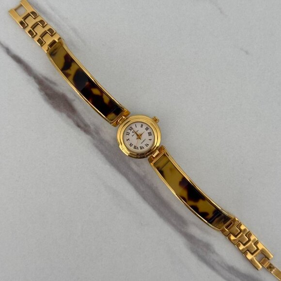 Sku0270 Retro Gold Brown Gemstones Women Watch Bracelet Stainless steel+gift bag main image 6
